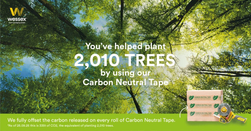 Carbon Neutral Tape 2010 Trees Carbon Offset. Wessex Packaging.