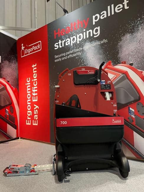 ErgoPack 700 Hand Crank Strapping Machine available from Wessex Packaging