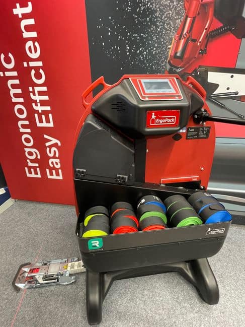 ErgoPack RE reusable strapping machine from Wessex Packaging