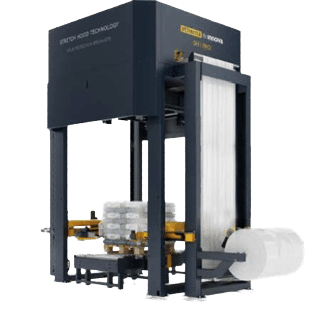 In-line Stretch Hood machine at Wessex Packaging