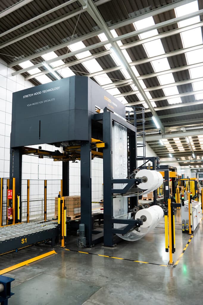 In-line Packaging with Stretch Hood system Wessex Packaging