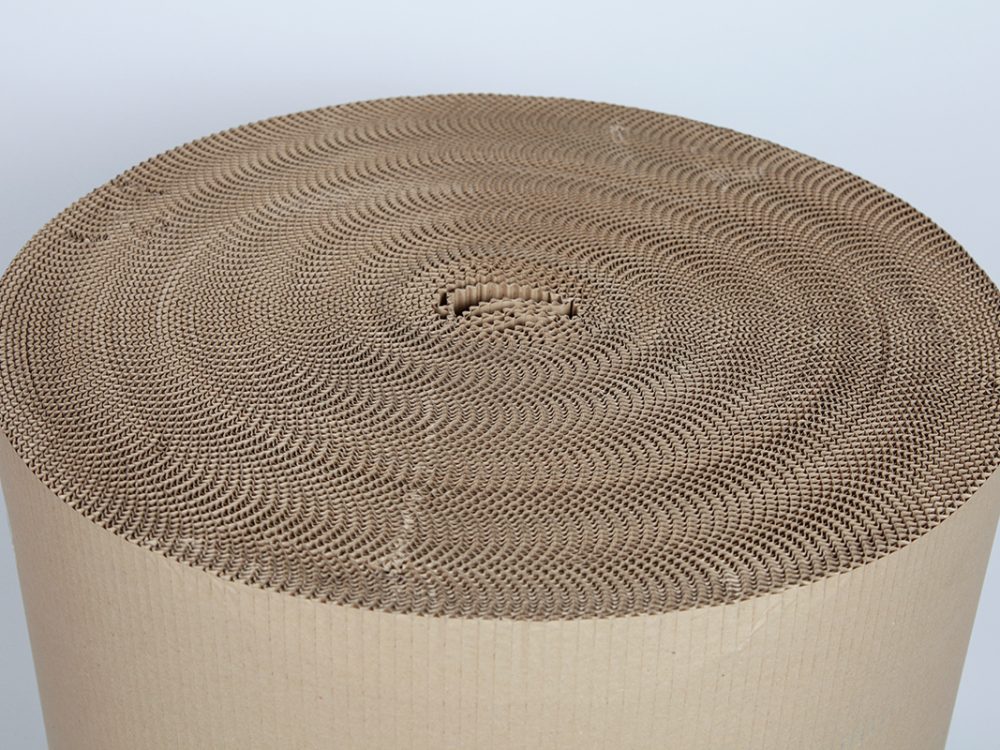 Cushioning - Corrugated Paper roll top view