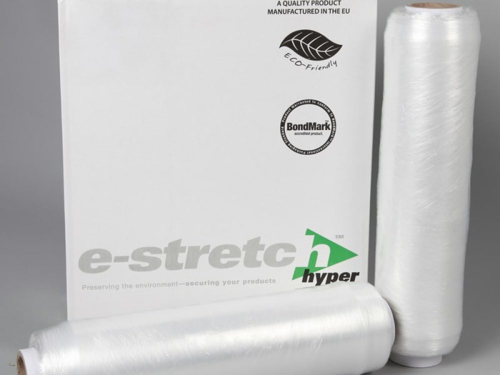 e-stretch hand pallet wrap 406ES from Wessex Packaging